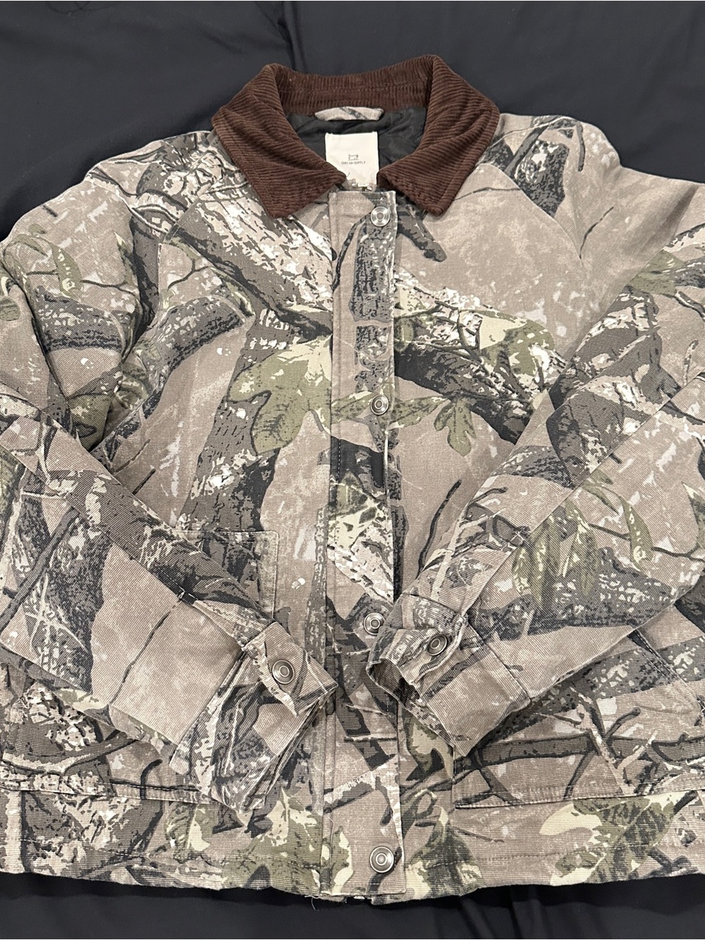Thread & Supply Brown-Collar Camouflage Jacket